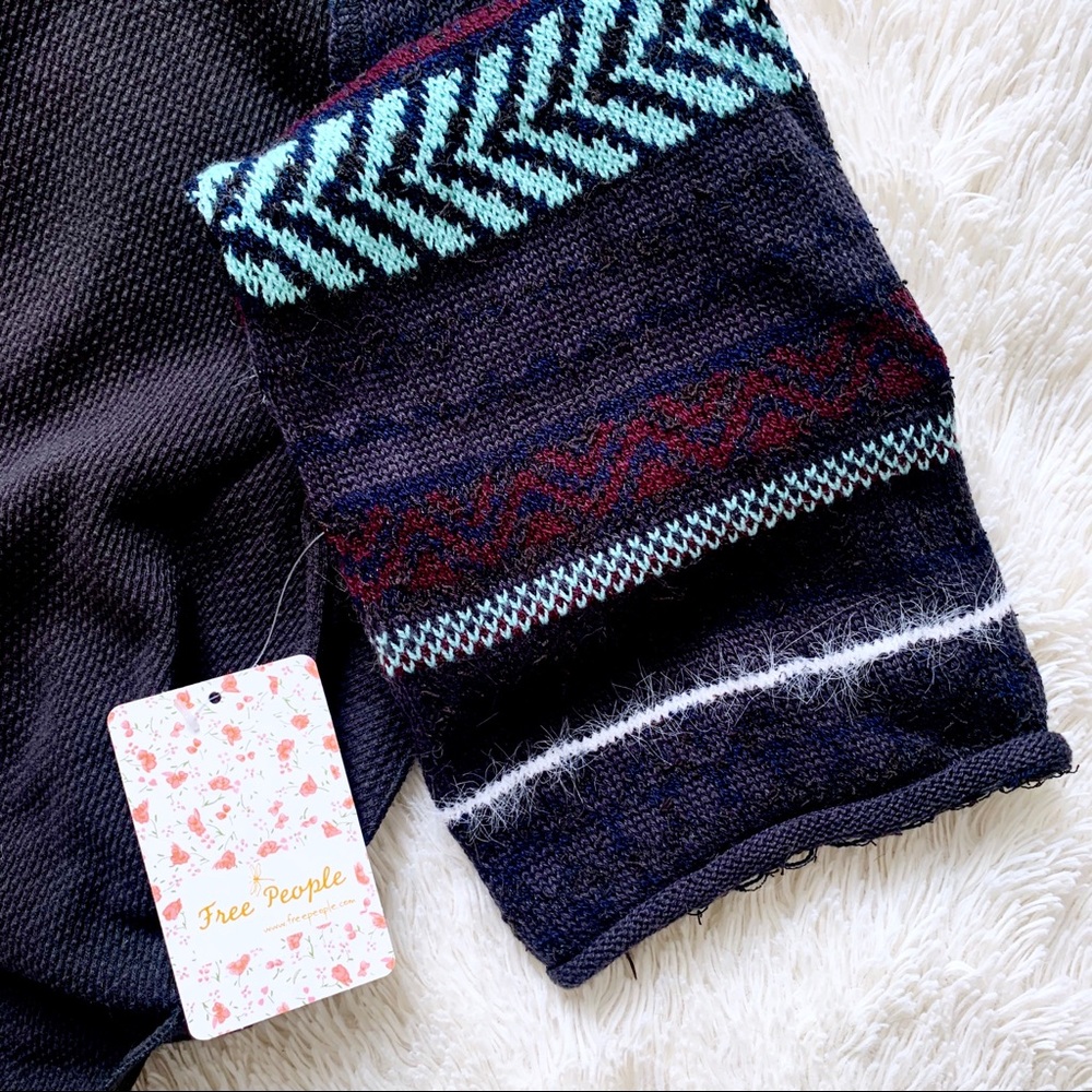Free People Black Fairground Thermal •NWT• - Picture 7 of 8